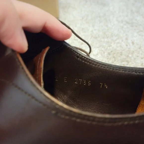 PRADA Brown Leather Cap Toe Oxfords - sz. 7.5 US / UK 7 EE
